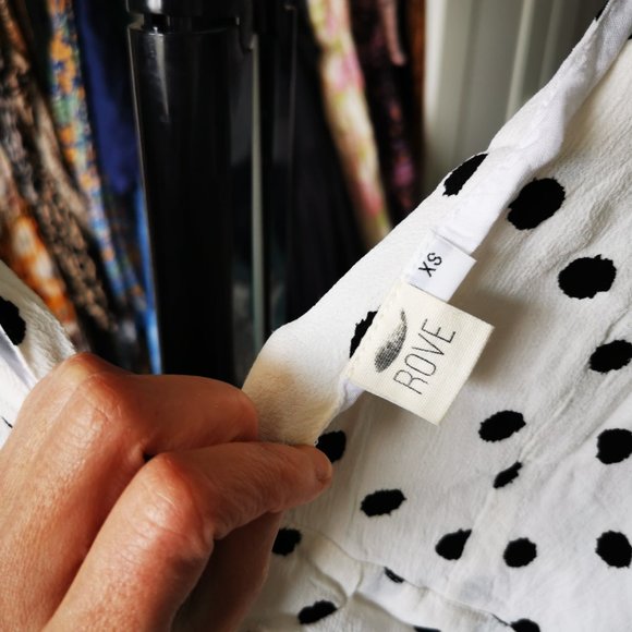 Polka Dot Ruched Dress - Picture 4 of 5